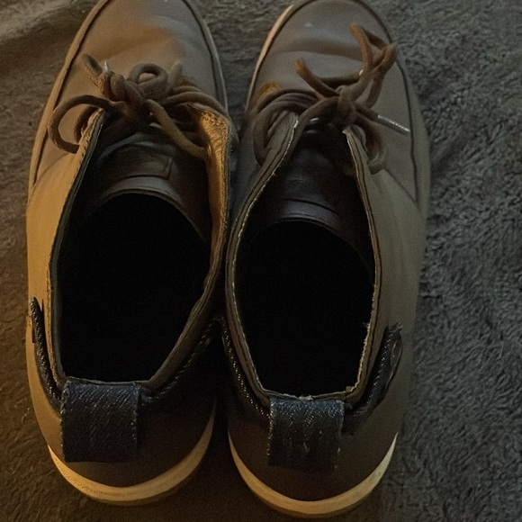 ⭐️SALE⭐️Men’s BASS brown Chugga boots with denim trim - Picture 2 of 6